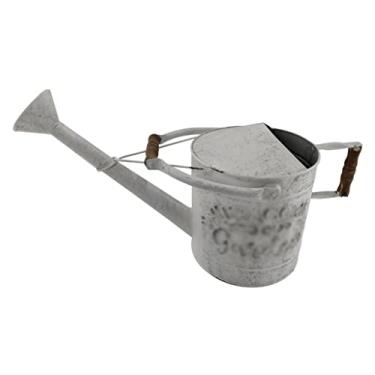 Imagem de Regador de plantas estilo casa de fazenda irrigador de metal retrô irrigador rápido e fácil plantio ao ar livre com bocal de spray simples equipamento de irrigação de jardim