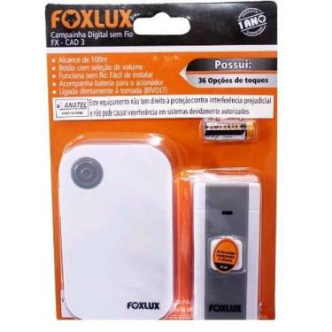 Imagem de Foxlux campainha digital sem fio fx cad3 1201