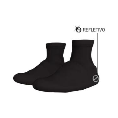 Imagem de Botinha Capa Protetor Sapatilha Ert Preta Lisa - Ert Cycle Sport
