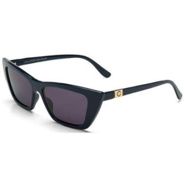 Imagem de Óculos de Sol Carol Cazassa By Mariana Rios Kim Azul Marinho-Feminino