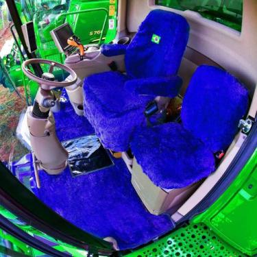 Imagem de Capas E Tapete Chinil Colhedeira Aplicável John Deere S 600 - Rei do C