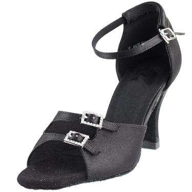 Imagem de Very Fine Tênis de dança feminino Clc1620 Salão Latino Salsa Tango Gala 3 polegadas Salto, Preto, 35