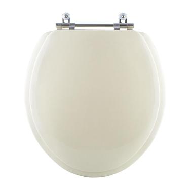 Imagem de Assento Sanitário Almofadado Ravena Creme Bege Claro Para Vaso Deca