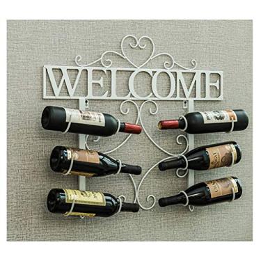 Imagem de Prateleiras de vinho de bancada, prateleiras de vinho montadas na parede, prateleiras de armazenamento de vinho tinto, prateleira de vinho para sala de estar, restaurante, bar, prateleira de parede