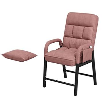 Imagem de UISLA Poltrona reclinável de braço, espreguiçadeira interna com braços, moderna com pernas de aço e bolsos de armazenamento, estofada única ajustável para sala de estar