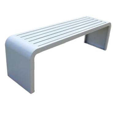 Imagem de URGDWEKJY Mobiliário de entrada, banco de ferro, cadeira de parque, banco ao ar livre, pátio, aço inoxidável, assento de lazer, shopping center, cadeira de descanso, fileira, cadeiras para atividades