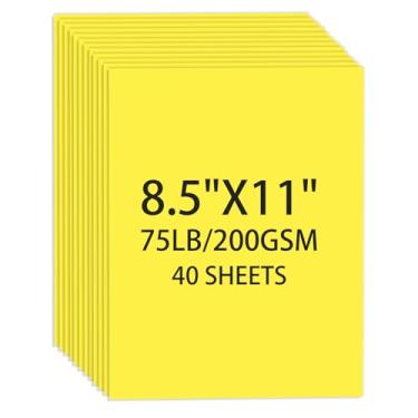 Imagem de Cartolina amarela 21 x 29 folhas