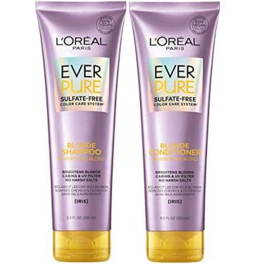 Imagem de Shampoo e Condicionador Sem Sulfato para Cabelos Loiros - EverPure Blonde