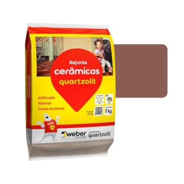 Imagem de Rejunte Flexível 1kg Quartzolit Cerâmicas Marrom Café