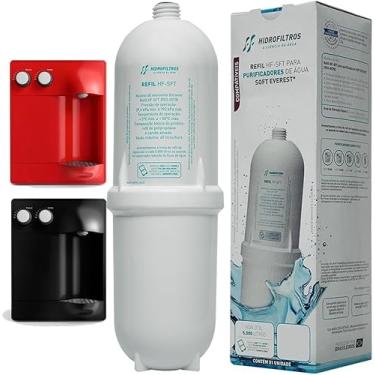 Imagem de Refil Filtro Hidrofiltros Compatível com Purificador Soft Everest Purificador STAR/SLIM/FLAT/FIT/PLUS Filtro similar ao refil 2 em 1