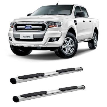 Imagem de Estribo Ranger 2013 A 2020 Cabine Dupla Cromado - SOLAR