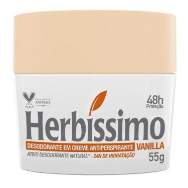 Imagem de Desodorante Creme Antitranspirante Vanilla Herbíssimo 55G