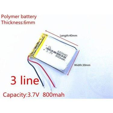 Imagem de Bateria 800mah  6mm X 30mm X 40mm - bgb