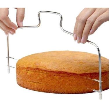 Imagem de Nivelador E Cortador De Bolos 32 Cm Largura 2 Nives Corte Ajustável - 