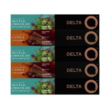 Imagem de 50 Cápsulas Delta Q Café Chocolate com Menta e Café Canela