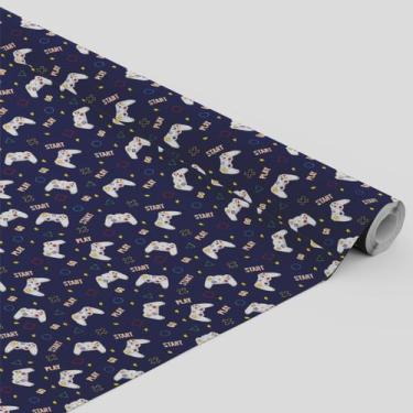 Imagem de Tecido Oxford Estampado Infantil Videogame Controle Start -1,40m - Cor