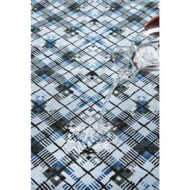 Imagem de Tecido Impermeável Acqua Linea Xadrez Verde Moderno - 1,40m de Largura