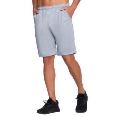 Imagem de Bermuda Dry C/ Bolso Masculina Fitness Academia Sport Selene, G, Cinza