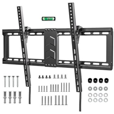 Imagem de Suporte de parede para TV ideal para a maioria dos 37-82 polegadas, suporte de TV com inclinação de baixo perfil para TVs planas/curvas com VESA máximo de 600 x 400 mm, serve para pinos de 40.6
