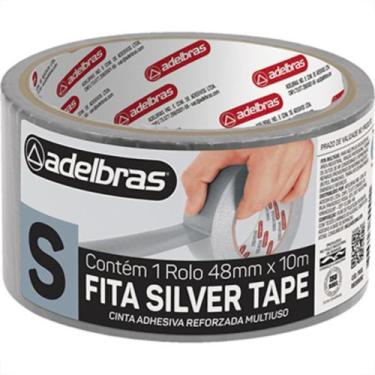 Imagem de Fita Silver Tape Adelbras Cinza 48Mmx10M