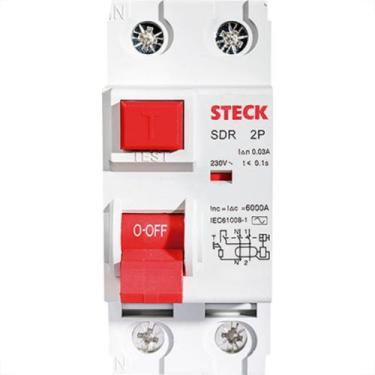 Imagem de Interruptor Diferencial 2P 25A 30Ma Stec - STECK