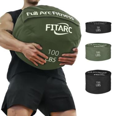Imagem de Saco de Areia Fitarc para Musculação - 45,36 kg (Verde)