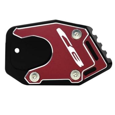 Imagem de Acessórios para motocicletas Placa de extensão para descanso lateral, placa ampliadora, suporte para descanso lateral, para CB125R CB300R CB400X CB500F CB500X CB650R CB650R Neo Sports Cafe Acessórios
