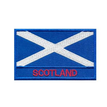 Imagem de Ruoming Ruoming 1 peça bandeira nacional 5 adesivos de ferro, 8 x 5 cm, adesivos bordados para roupas, bolsas (Escócia)