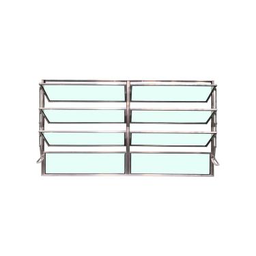 Imagem de Vitro Basculante 2 Seções Brilhante 80x150 Linha Esmeralda Vidro Liso