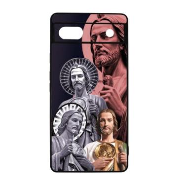Imagem de qizjio San Judas Capa protetora à prova de choque Mexico Guadalupe capa de telefone para Google Pixel 6A