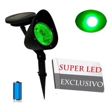Imagem de Luminária Luz Solar Spot Super Led Grama Jardim