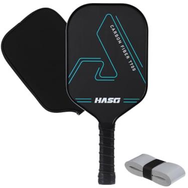 Imagem de Pickleball Paddles, T700 Raw Carbon Fiber Pickleball Paddle Professional Pickleball Rackets with 16mm Honeycomb Core - Enhanced Power & Spin & Precision Pickleball Paddles Set with Cover and Grip Tape