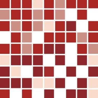 Imagem de Papel De Parede Pastilha Vermelho E Branco Adesivo Cozinha - LRP