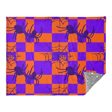 Imagem de CEBUGI Manta de flanela macia e quente de 127 cm x 178 cm para sofá, cama, escritório, acampamento, viagem, animais roxos escuros, uso em todas as estações