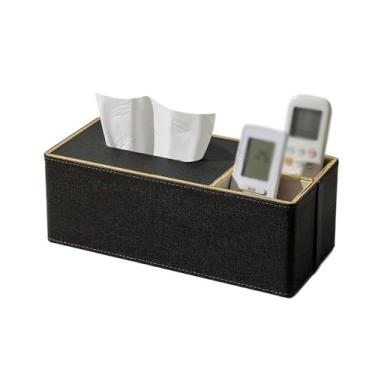 Imagem de Porta-lenços de papel para casa sala de estar quarto multifuncional controle remoto organizador caixa de lenços