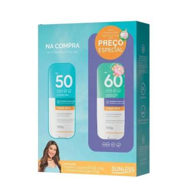 Imagem de Kit Protetor Solar Sunless FPS 50 Adulto FPS 60 Kids 120g Cada  Alta P