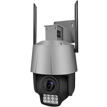 Imagem de Câmera de segurança PTZ externa, câmera de vigilância 1080P WiFi doméstica, áudio bidirecional, detecção de movimento, cor, visão noturna, câmera de CFTV externa