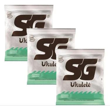 Imagem de Kit 3 Encordoamento Sg Strings 024/029 Para Ukulele Concerto