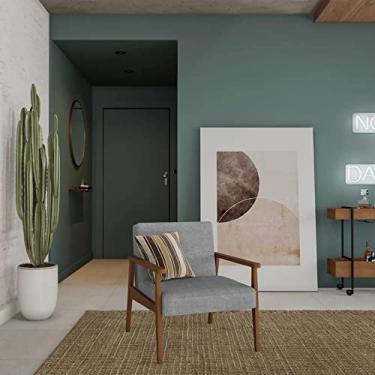 Imagem de Poltrona Sophia Cinza e Nogueira