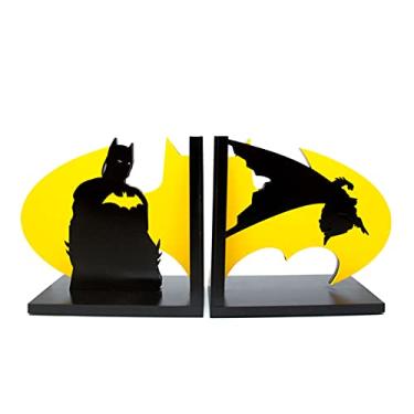 Imagem de Aparador de Livros Batman Em Ação e Logo Amarelo