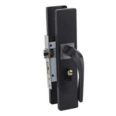 Imagem de Fechadura de Quarto, Liga de Alumínio Defletora Grossa Evita Roubo Fácil de Instalar Conjunto de Fechadura de Quarto Com Alça de Madeira Maciça para Interior