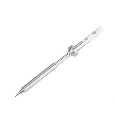 Imagem de 7 tipos de mini pontas de ferro de solda de aço inoxidável, kit de substituição de pontas de ferro de solda tipo caneta para ferro de solda TS100 (TS-I)