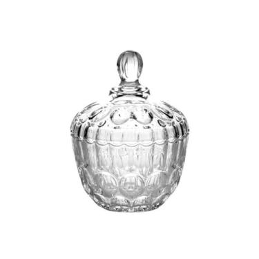 Imagem de Potiche Baleiro Bomboniere de Cristal Doces Com Tampa Decorativo