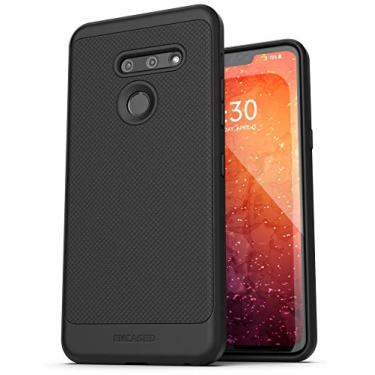 Imagem de ENCASED Capa preta flexível para LG G8 ThinQ | Armadura fina, ajuste fino