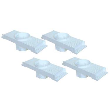 Imagem de Kit 4 Caixa Passagem Embutir Spot Led Laje Plafon 7w Par20 - Plasled