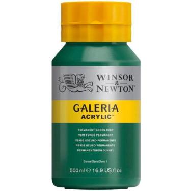 Imagem de Tinta Acrílica Galeria 500ml Winsor Permanent Green Deep 482 - Winsor 