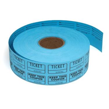 Imagem de Huron Rolos de bilhetes, azul, caixa com 4 rolos (2000 bilhetes por rolo)