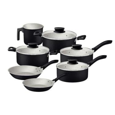 Imagem de Jogo De Panelas Tramontina Linz 7 Peças Em Alumínio Antiaderente Starf