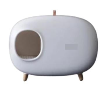 Imagem de Caixa de areia para gatos, tipo gaveta totalmente fechada, extra grande, anti-respingos, anti-odor, tipo corredor, produtos para animais de estimação(Style1)