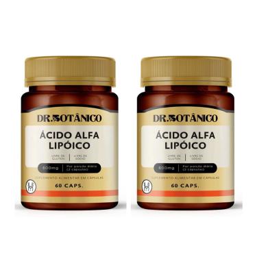 Imagem de Kit 2 Un - Acido Alfa Lipoico 600Mg 60 Caps - Dr. Botanico